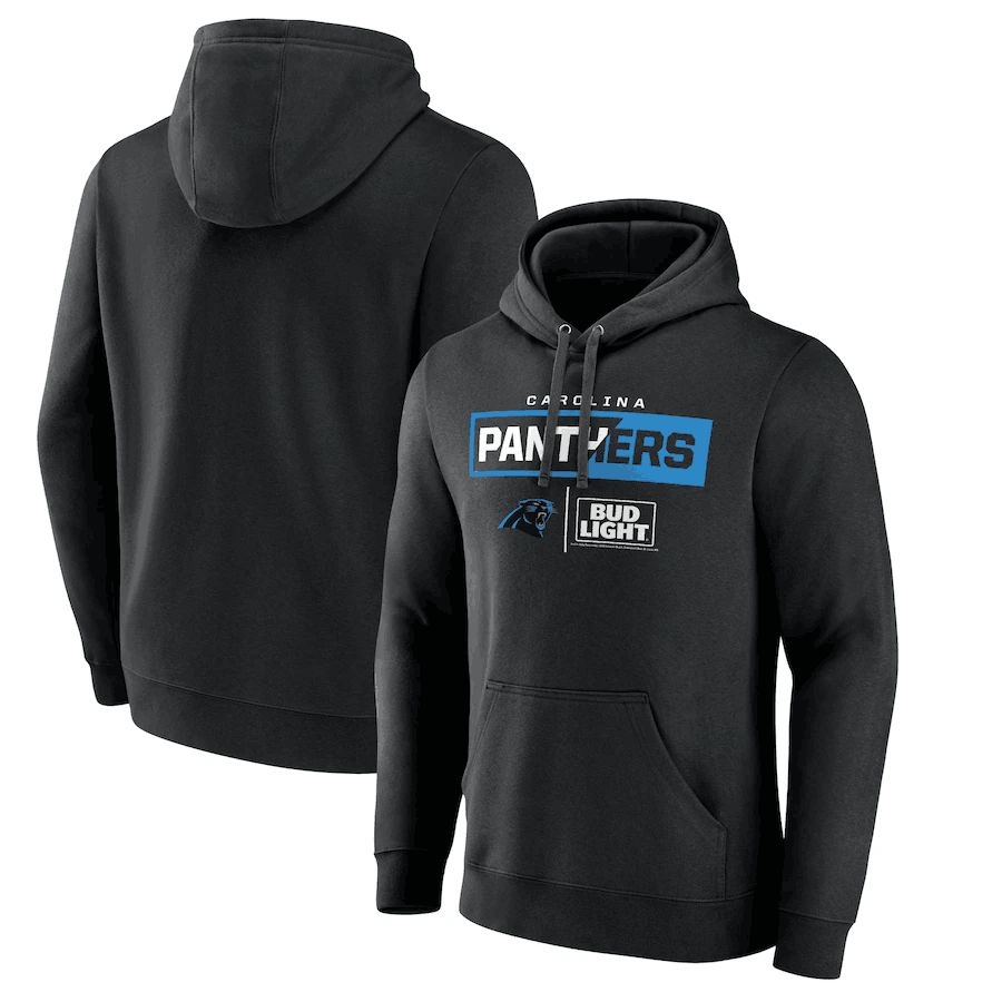 Men 2023 NFL Carolina Panthers black Sweatshirt style 2->carolina panthers->NFL Jersey